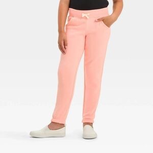 Cat & Jack Peach Jogger Pants Girls Size 14 NWT